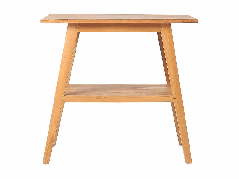 BOBOTSARI Teak Vanity Unit in Light Oak, W: 80 cm, D: 55 cm, H: 76 cm – 2