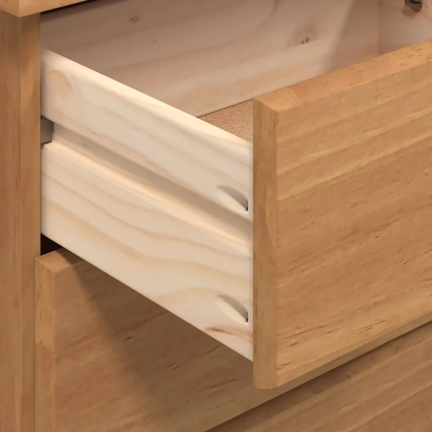 Berkfield Home ASKIM Chest of Drawers in Brown Solid Wood Pine, W/D/H: 91 x 40 x 95.5 cm – 4