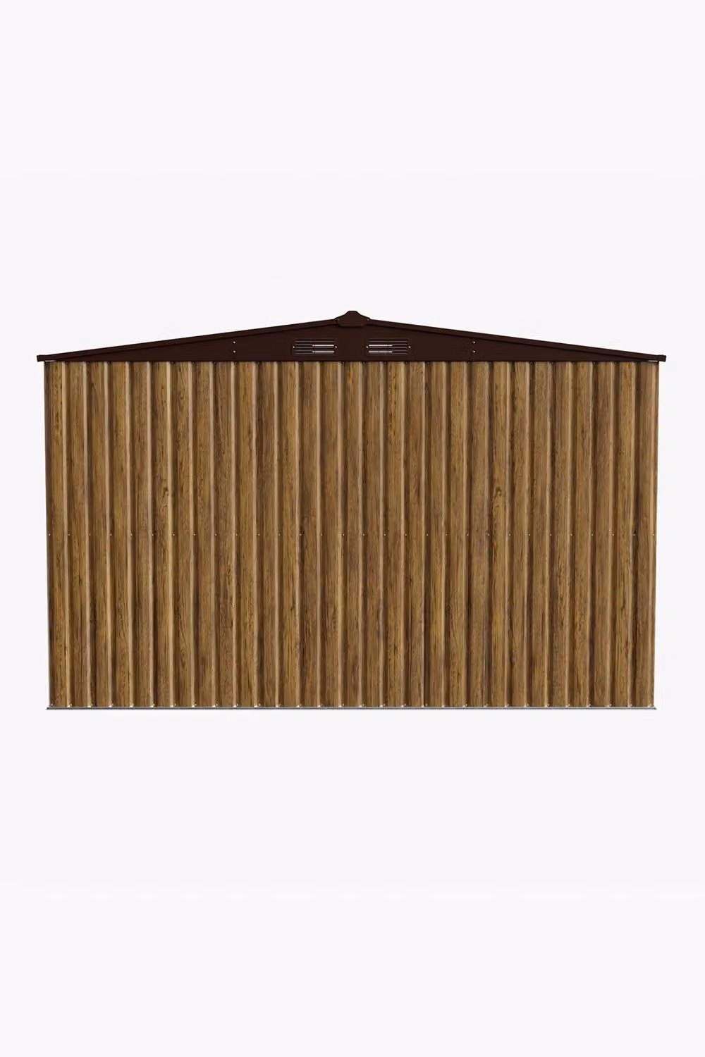 Living and Home Large Metal Garden Tool Storage Shed in Brown, W: 365.76 cm, D: 304.8 cm, H: 213.36 cm – 3