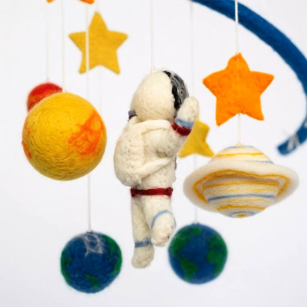 KDMD Handmade Multicolour Felt Star Mobile for Nursery Decor – 2