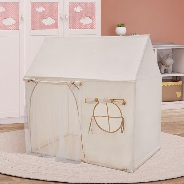Livingandhome White Plastic Play Tent for Kids