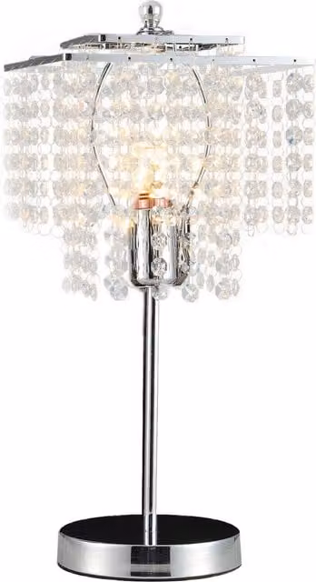 Living Star Silver Crystal Table Lamp
