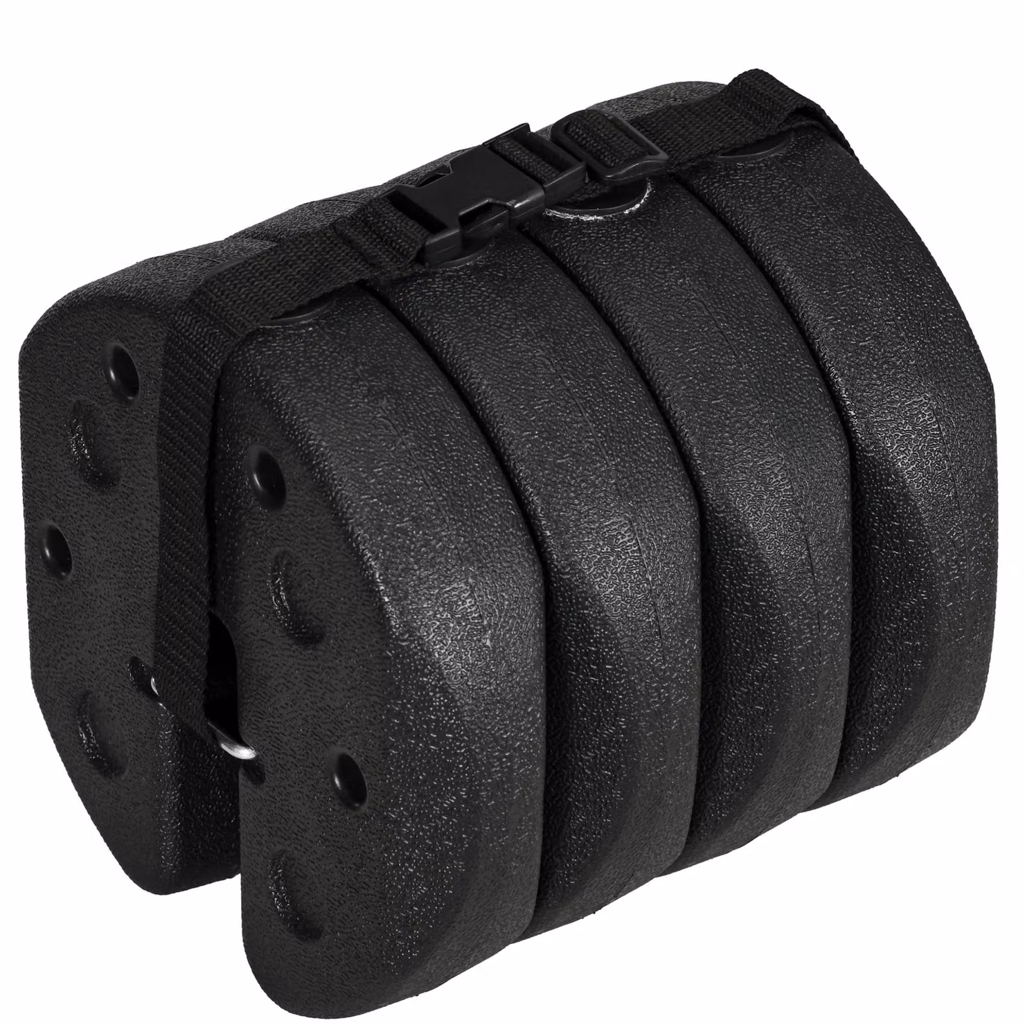 Outsunny Gazebo Leg Weight Set of 4, 12kg Black Weights with Reinforcement Pins and Carry Belt for Canopies, Marquees and Tents – 7