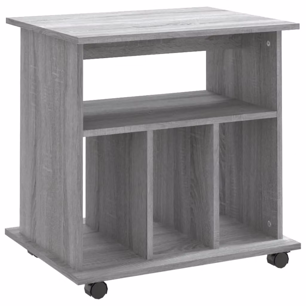 Berkfield Home Rolling Cabinet in Grey Sonoma, W/D/H: 60 x 45 x 60 cm – 2