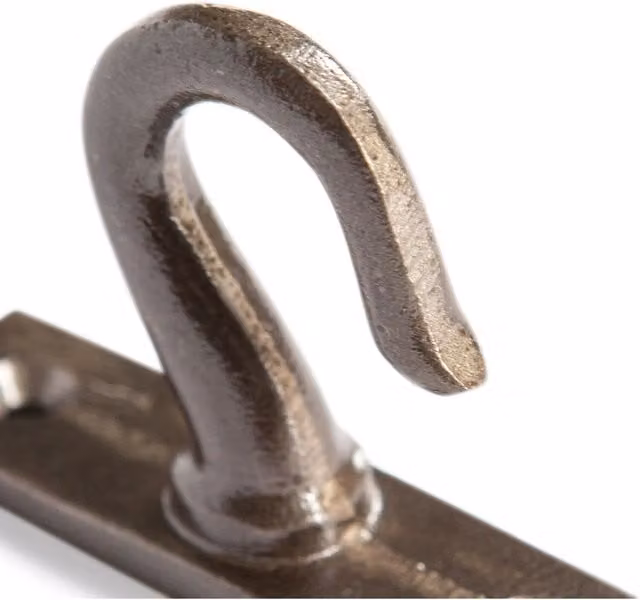 Hammer and Tongs Iron Hanging Hook in Matt Grey, Pack of 10 – 1