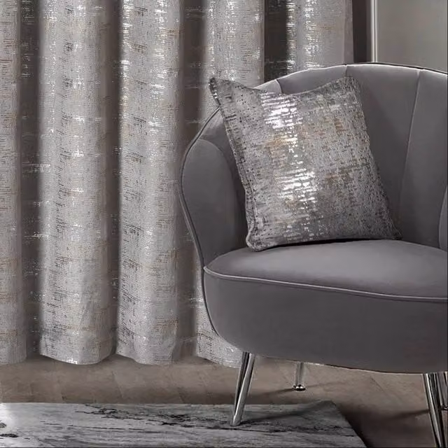 Intimates Warwick Silver Velvet Filled Square Cushion, W/D/H: 43 x 43 x 43 cm