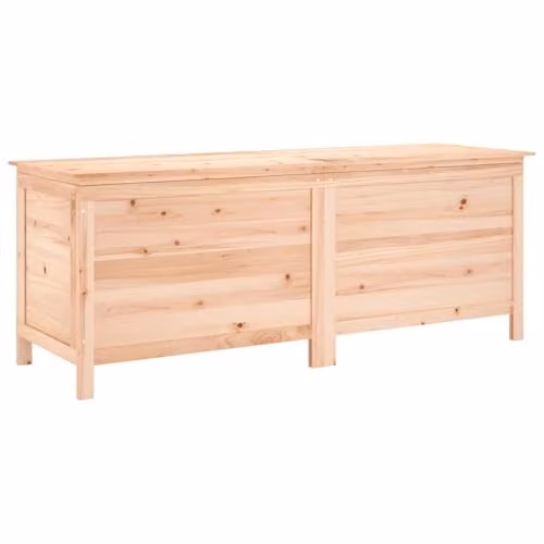 vidaXL Garden Storage Box in Natural Brown Solid Fir Wood, W/D/H: 150 x 50 x 56.5 cm – 1