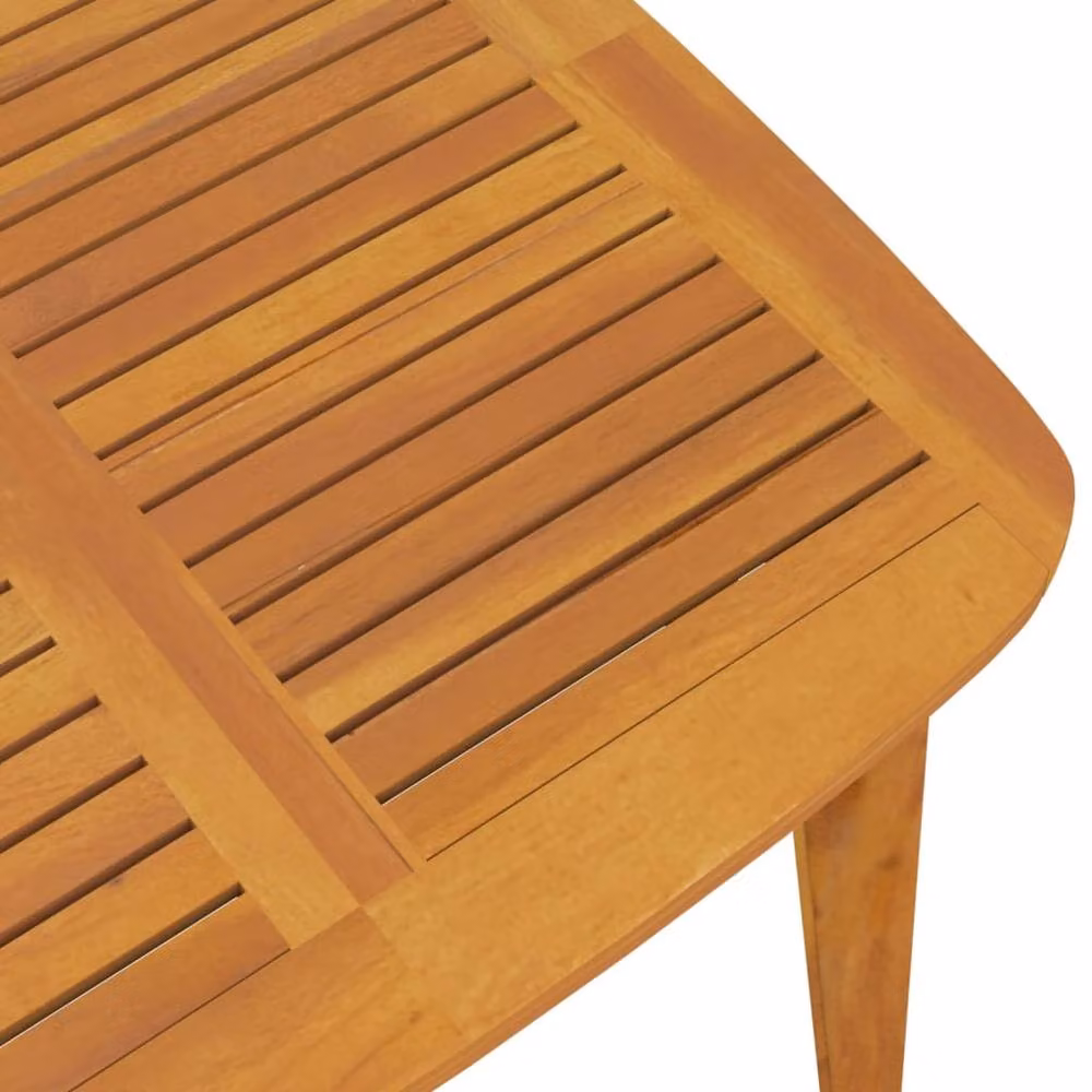 Berkfield Home 5 Piece Garden Dining Set in Brown Solid Acacia Wood – 2