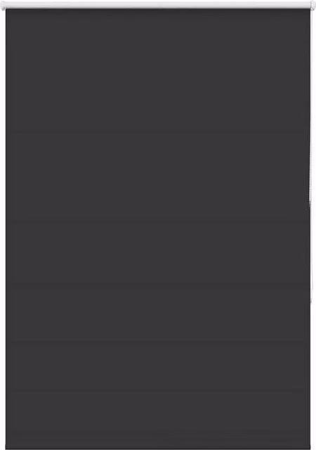 Berkfield Home Blackout Roller Blind, Black Polyester, W: 115 cm, H: 130 cm – 1