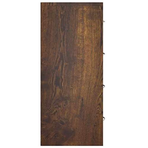 vidaXL Sideboard with 4 Drawers in Smoked Oak, W/D/H: 60 x 30.5 x 71 cm – 4