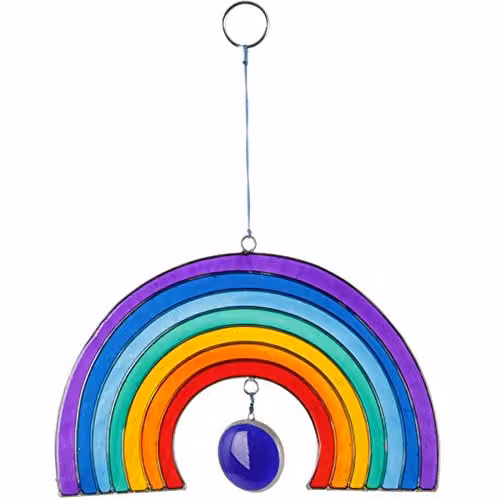 Something Different Rainbow Glass Sun Catcher, Multicoloured