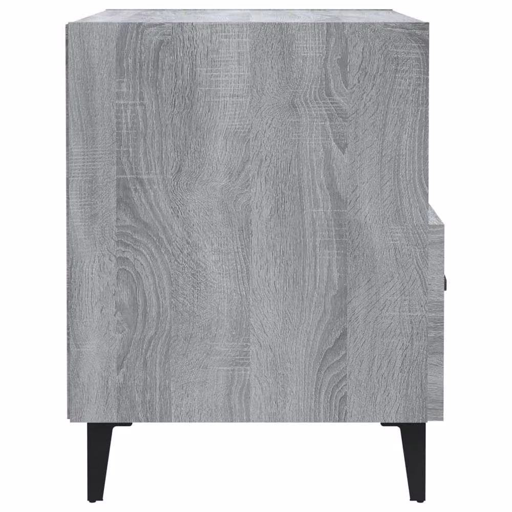 Berkfield Home Elegant Bedside Cabinets, 2 Piece Set in Grey Sonoma Engineered Wood, W/D/H: 40.0 x 35.0 x 47.5 cm – 4