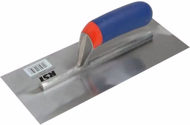 R.S.T. Plasterer's Finishing Trowel with Blue Banana Soft Touch Handle