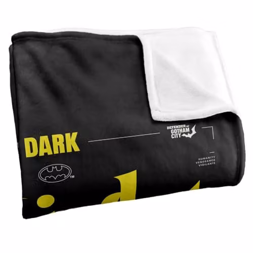 Warner Bros. Batman Dark Knight Super Soft Silky Touch Fleece Throw Blanket, Multicolour, W: 91.44 cm x L: 147 cm – 2