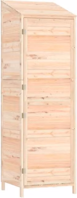 Berkfield Home Rustic Pent Garden Shed in Sand Wood, W/D/H: 55 x 52 x 174.5 cm – 1