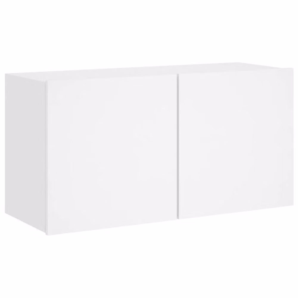Berkfield Home Wall-mounted TV Cabinet in White, W/D/H: 80 x 30 x 41 cm – 3
