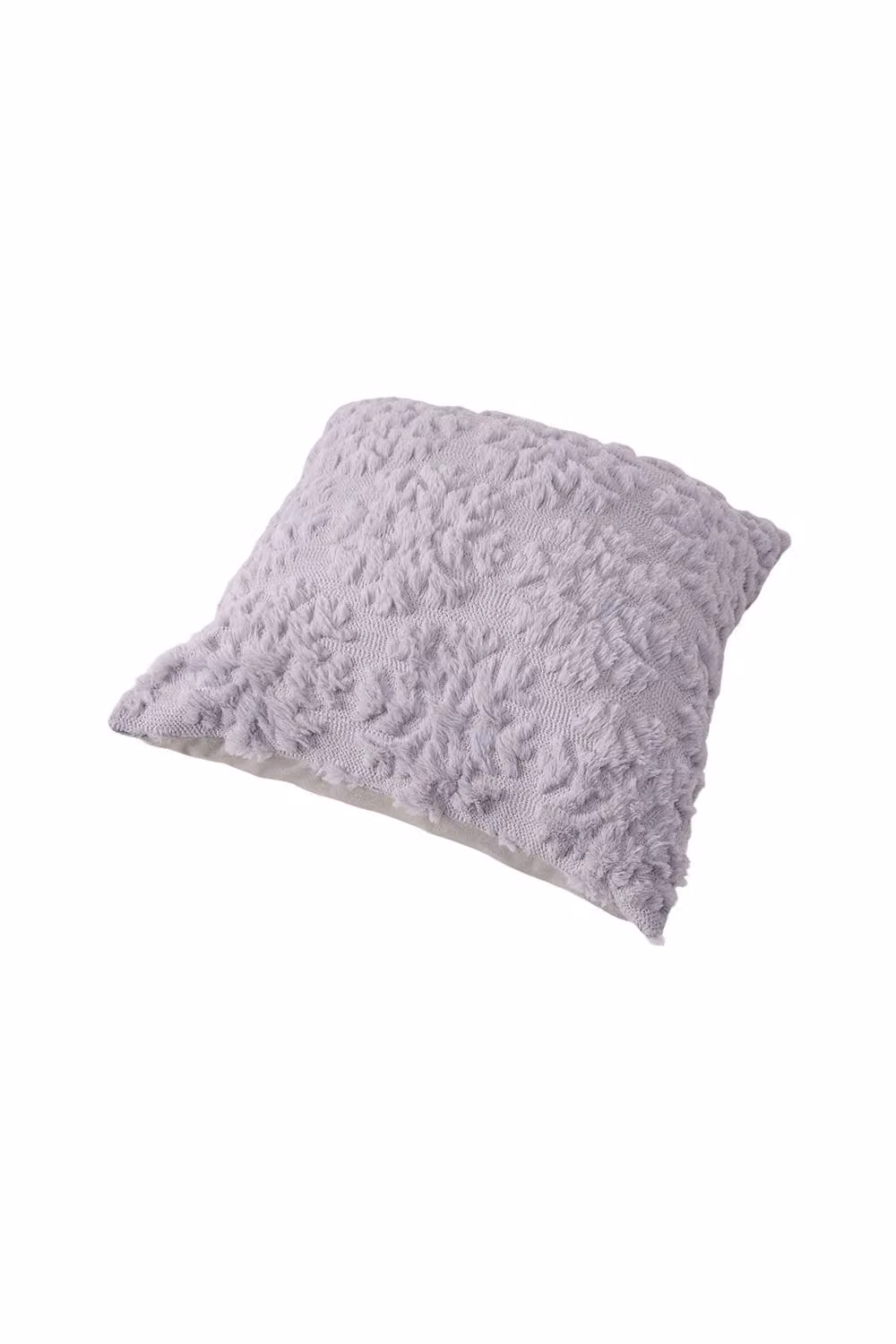 Living and Home Grey Plush Square Decorative Throw Pillow, W/D/H: 45 x 45 x 45 cm – 2