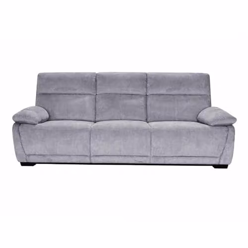 Furnishings For Less UK Piccadilly Electric Recliner Sofa Set, Grey Fabric 3 Seater Sofa and 2 Armchairs with USB Charging Ports – 2