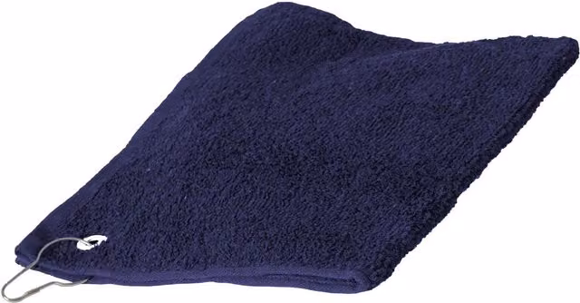 Towel City Luxury Range 550 GSM Sports Golf Towel in Blue and Silver, W: 30 cm x H: 30 cm – 2