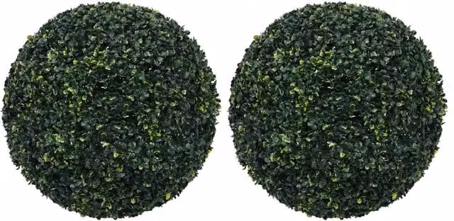Berkfield Home Artificial Green Boxwood Balls, 2 Pack, Diameter: 52 cm