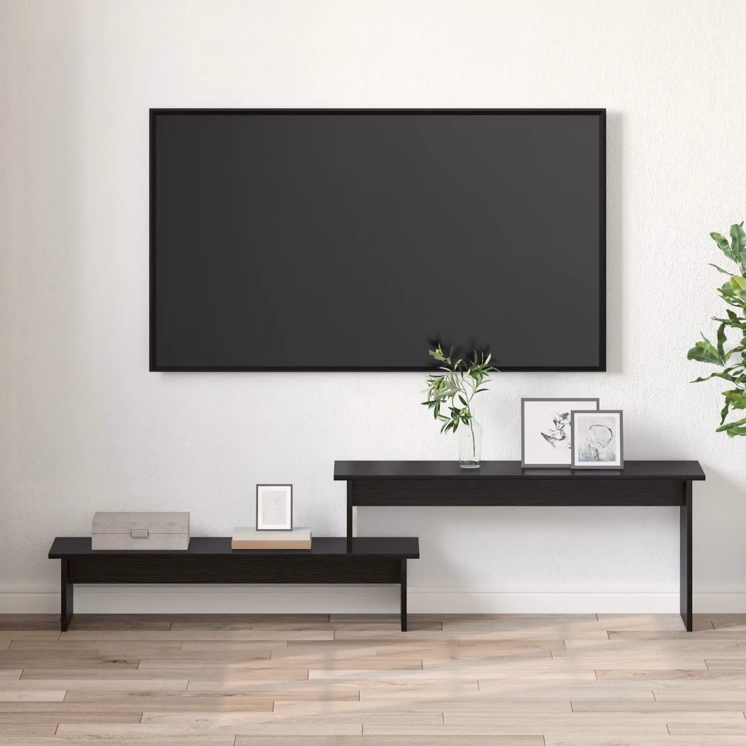 Berkfield Home Modern TV Cabinet in Black Oak, W/D/H: 180 x 43 x 43 cm – 3
