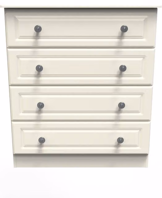 Ready Assembled 2 U Stirling 4 Drawer Chest in Beige