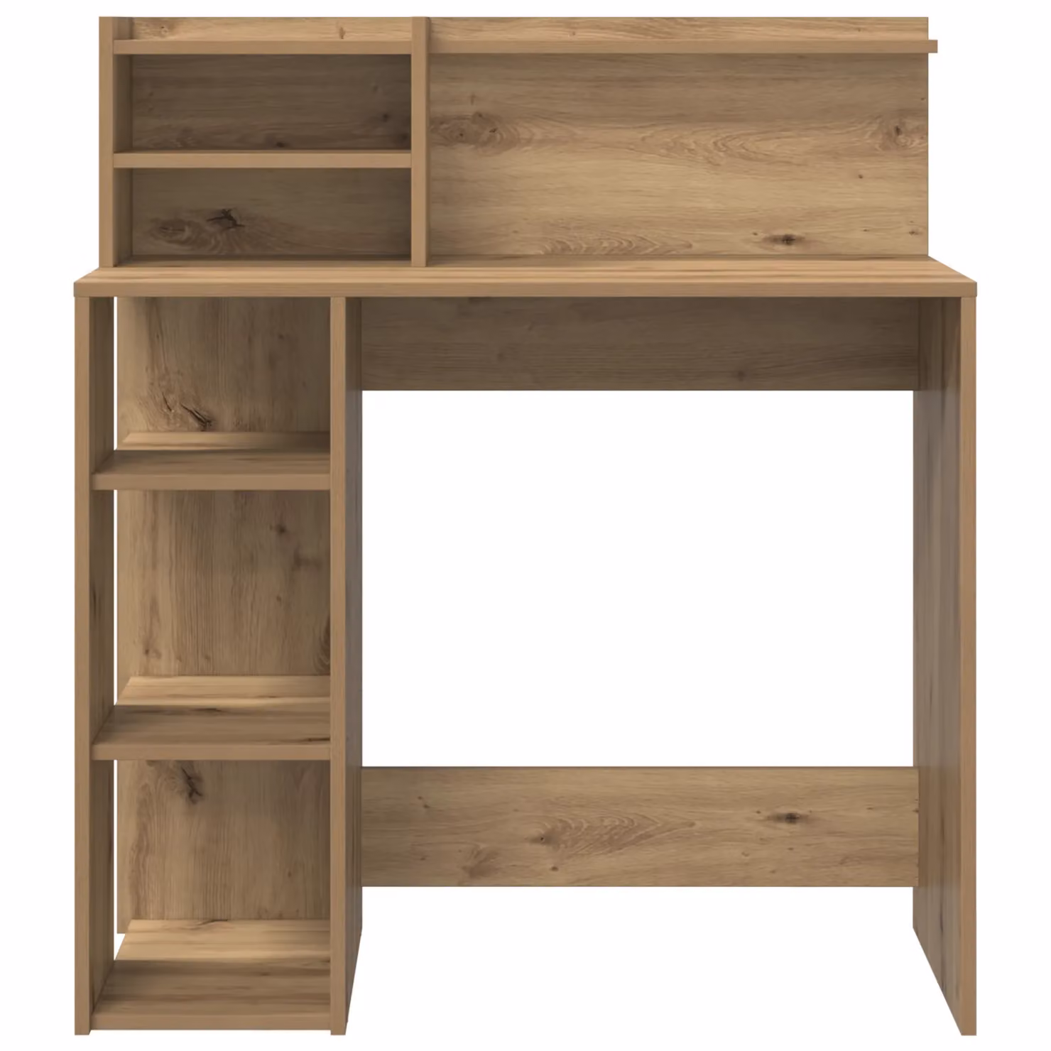 Berkfield Artisan Oak Home Office Writing Desk with Storage, W/D/H: 90 x 48 x 101.5 cm – 3