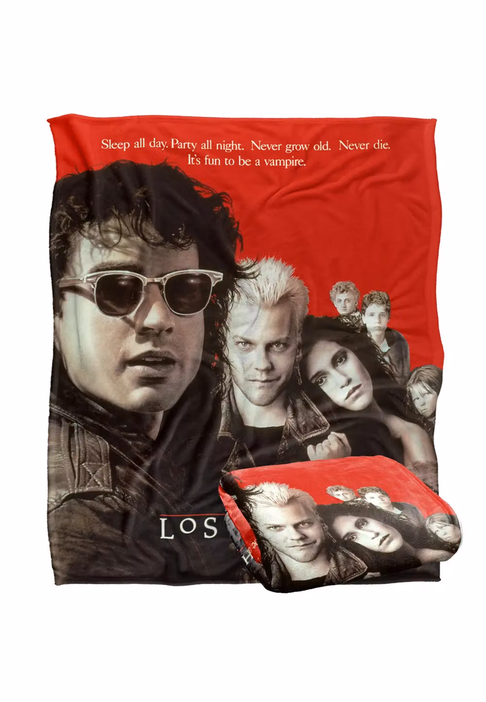 Warner Brothers The Lost Boys Silky Touch Super Soft Fluffy Throw Blanket in White, W: 152 cm, D: 127 cm – 2