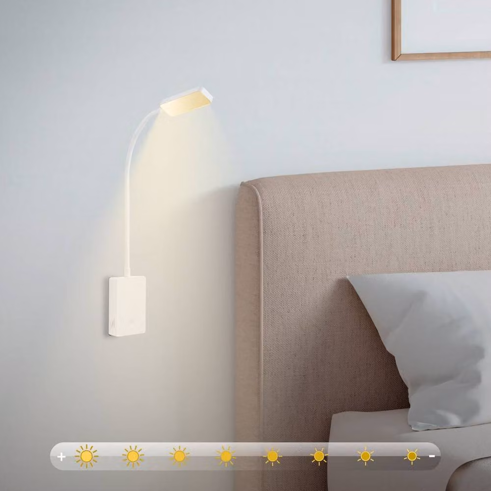 Briloner Sticklights Rechargeable LED Wall Light, Dimmable Touch Control, Warm White, White, W/D/H: 6 x 3 x 50 cm – 5