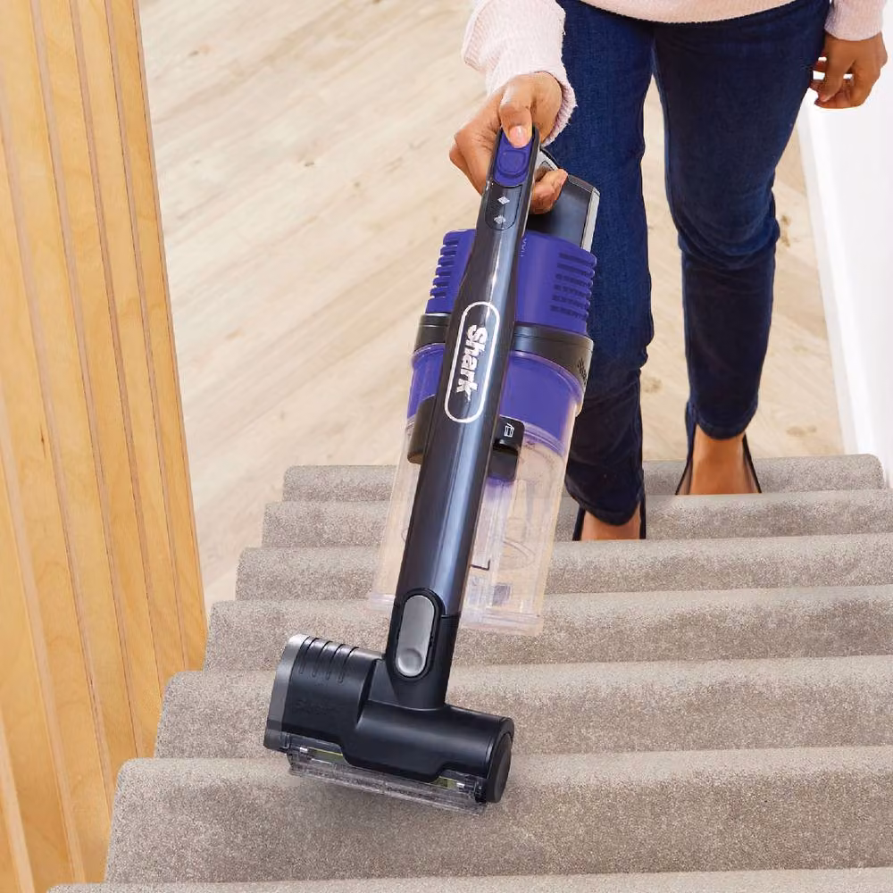 Shark Anti Hair Wrap Cordless Stick Vacuum Cleaner Flexology Pet IZ202UKT in Black and Purple – 4