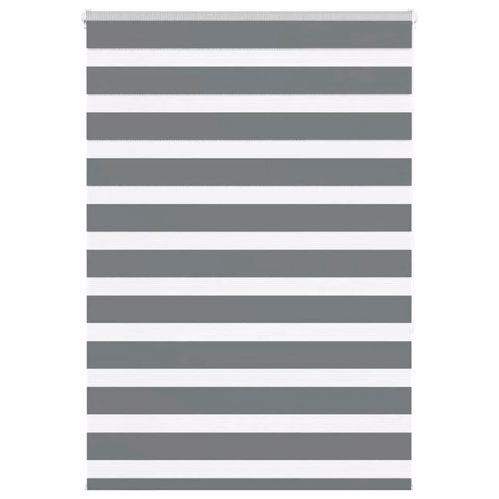 Berkfield Home Elegant Zebra Blind in Dark Grey, W: 115 cm, H: 150 cm – 2