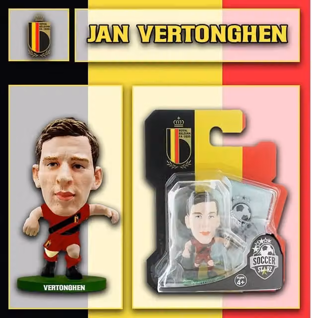 SoccerStarz Jan Vertonghen Belgium New Kit Mini Figure, Red, Height: 5 cm