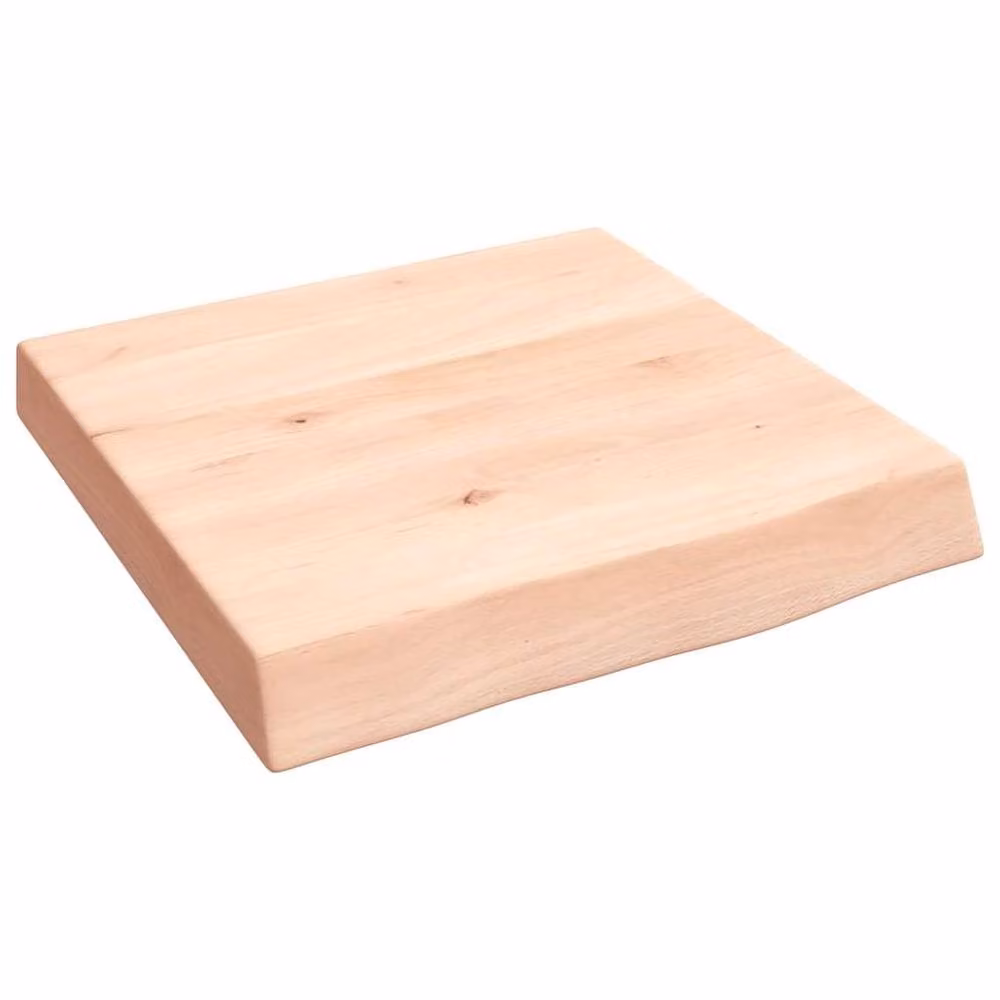 Berkfield Home Wall Mounted Rustic Oak Shelf in Light Tan, W/D/H: 40 x 40 x 4 cm – 2