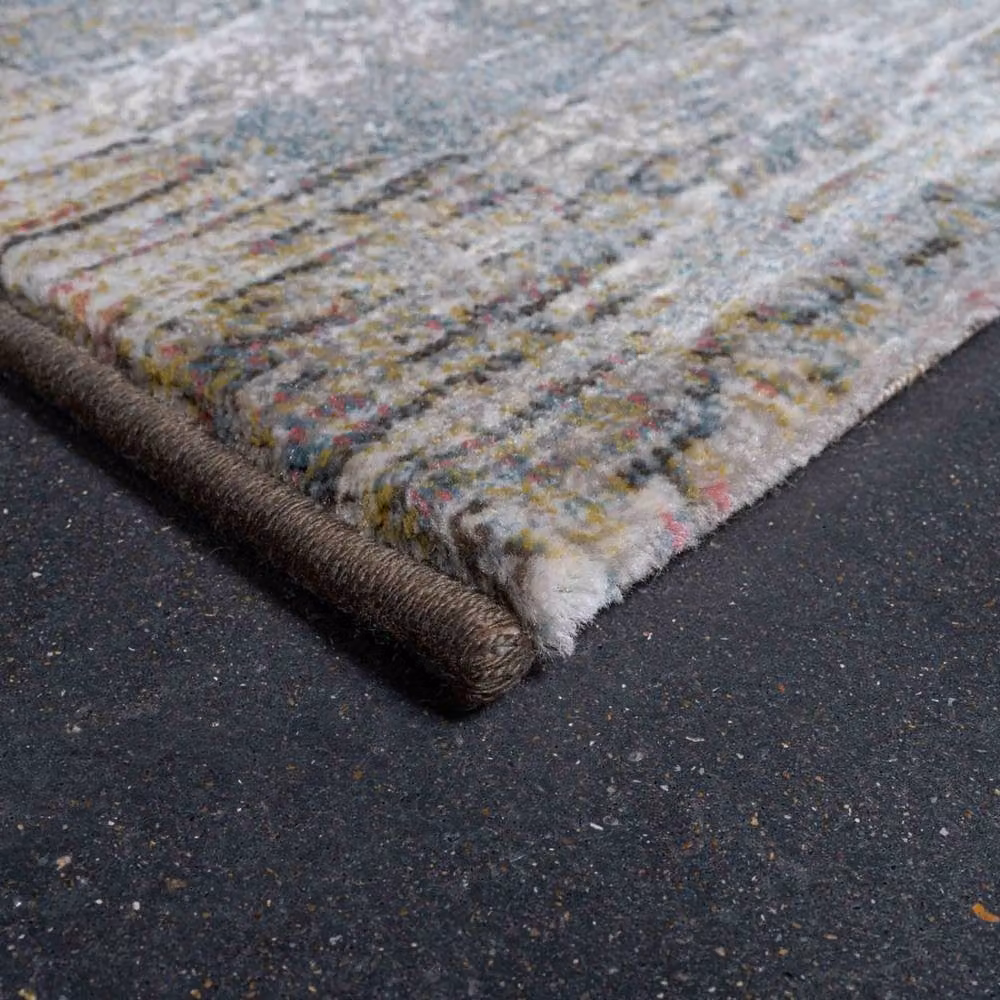 The Rug Shop UK White Modern Abstract Easy To Clean Polypropylene Area Rug W: 160 cm, D: 230 cm – 3