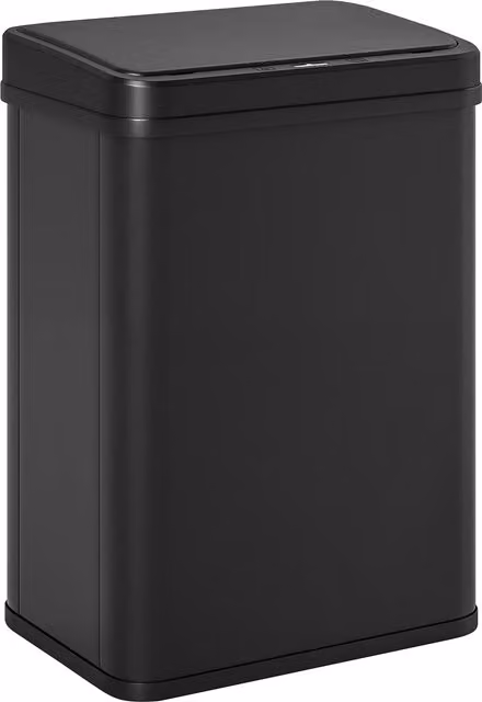 HOMCOM 40L Stainless Steel Automatic Motion Sensor Kitchen Bin with Soft-Close Lid, Black