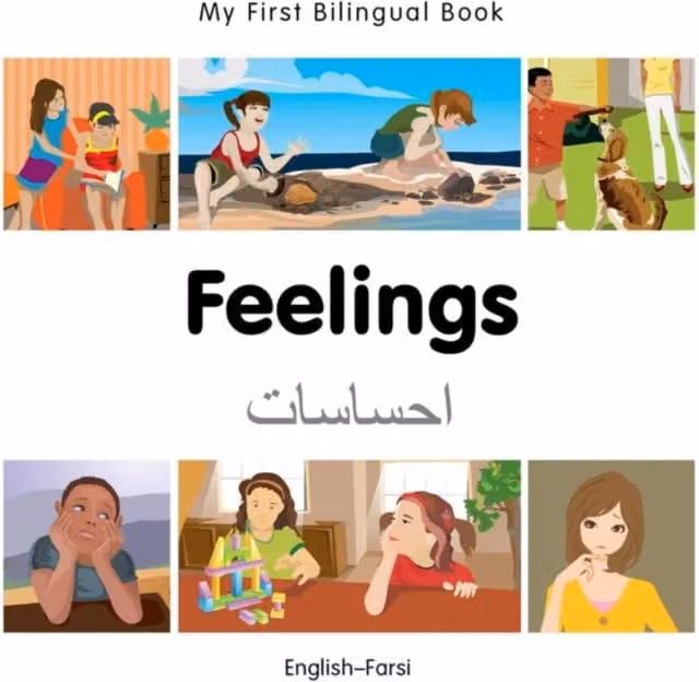 Milet Publishing My First Bilingual Book Feelings English-Farsi Multicolour Cardboard Board Book