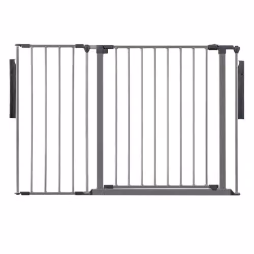 Safetots Premium Multi Panel Room Divider with Door, Grey, Width: 115 cm, Height: 70 cm