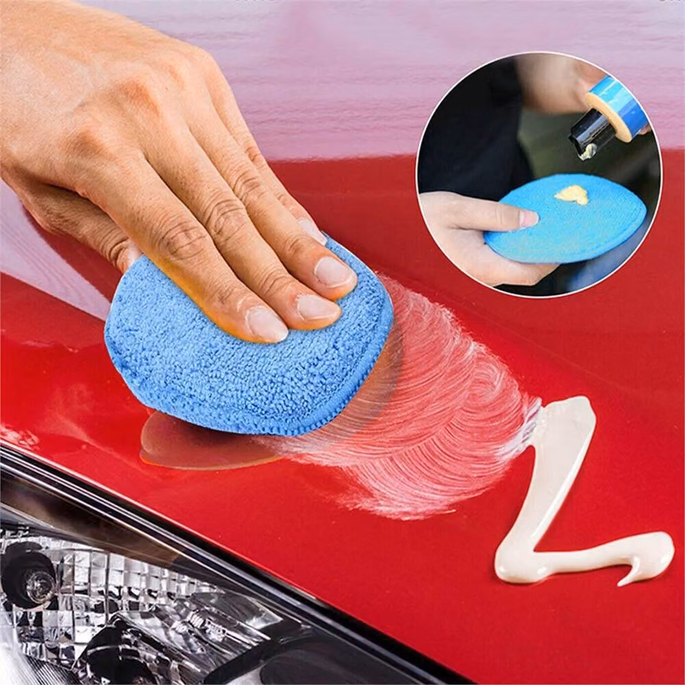 Nordara 20-Piece Blue Microfiber Car Polishing Pads and Wax Applicator Foam Sponges – 5