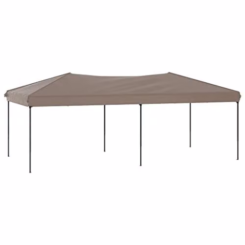 vidaXL Folding Party Tent in Beige, W: 6 m, D: 3 m, H: 2.45 m – 1