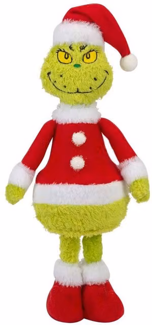 VFM e-Store Grinch Standing Christmas Decoration, Green, H 35 cm x W 16 cm x D 16 cm – 1