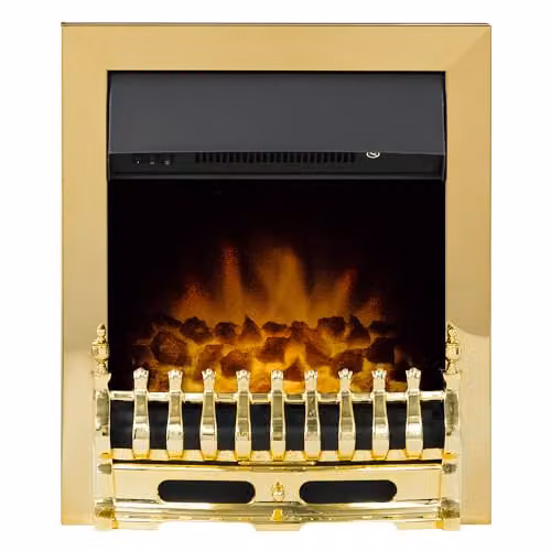 Adam Blenheim 2000 W Electric Inset Fire in Gold – 1