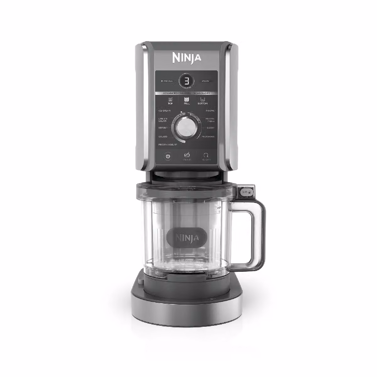 Ninja CREAMi Deluxe 10-in-1 Ice Cream and Frozen Drink Maker in Black – 7
