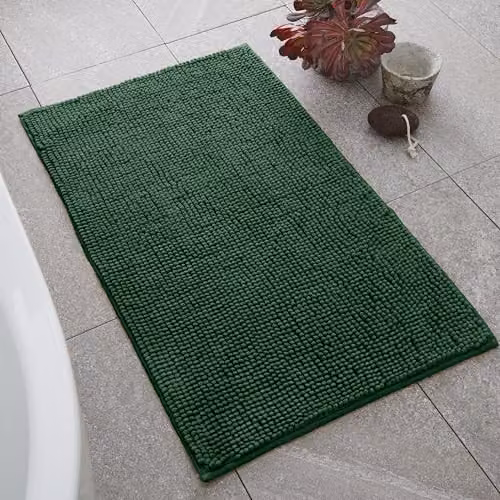 Catherine Lansfield Bobble Bath Mat, Green, W: 50 cm, D: 80 cm