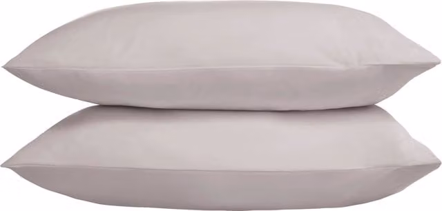 The Linen Consultancy TLC 5 Star Hotel Concept 250TC Cotton Percale Standard Pillowcase, 4 Pack, Silver
