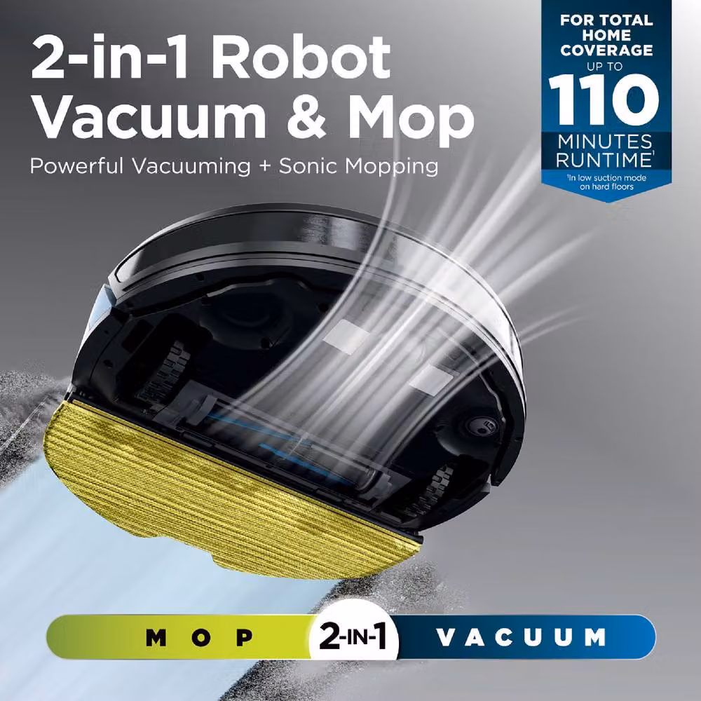 SharkNinja Matrix Plus 2-in-1 Robot Vacuum and Mop with App Control in Black – 2