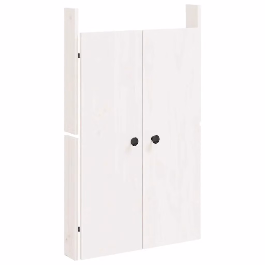 Berkfield Home White Solid Pine Outdoor Kitchen Doors W/D/H: 50 x 9 x 82 cm – 2
