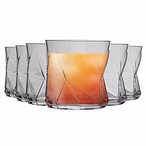 Bormioli Rocco Cassiopea Tumbler Glasses, Transparent, 320ml, Set of 6