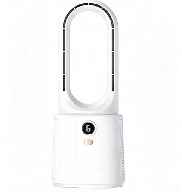Quipulse Six-Speed Bladeless Table Fan in White