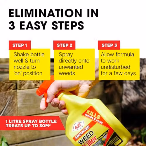 Doff Advanced Weedkiller for Lawns, 1 l – 4
