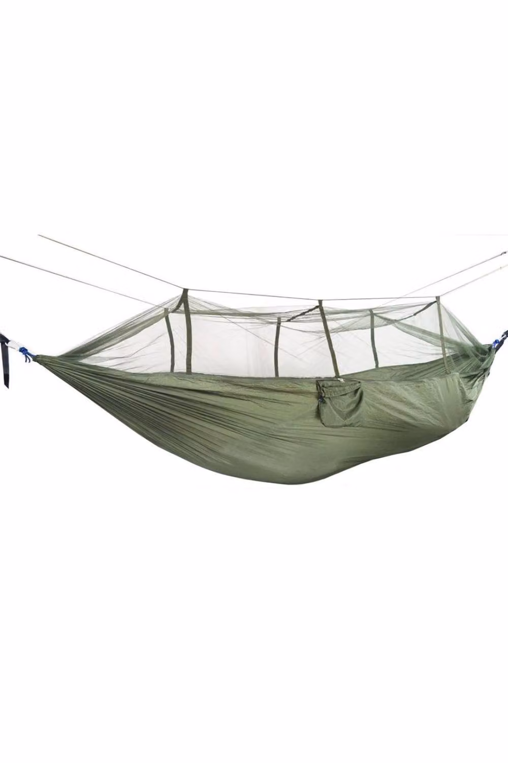 KDMD Double Camping Hammock with Integrated Mosquito Net, 200kg Capacity, Green – 2